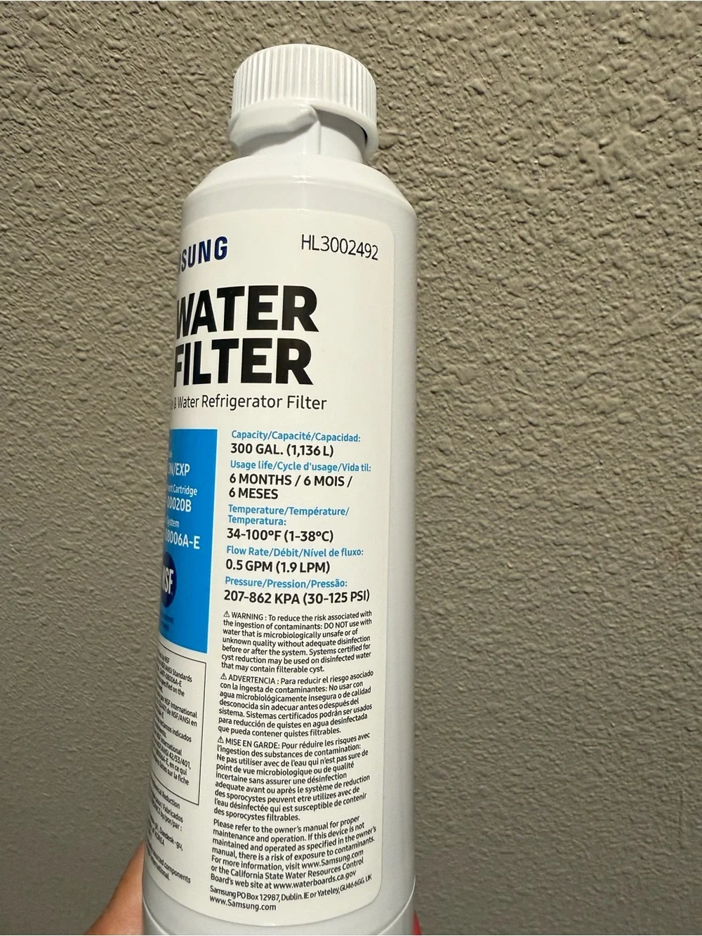 Samsung Water Filter HAF-CIN/EXP - never used